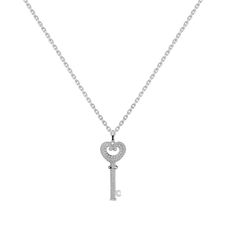 Přívěsok s diamantmi Lovely Key