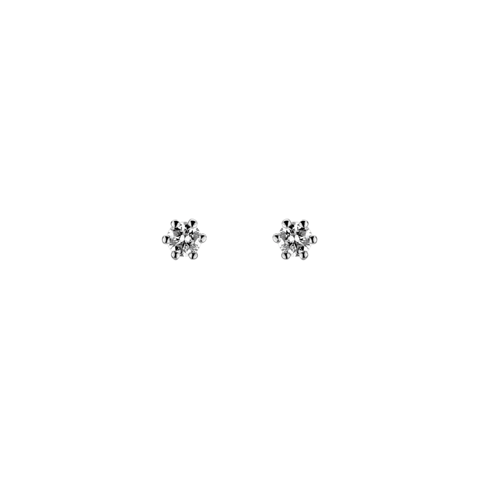 Náušnice s diamantom Essential Sparks briliantem