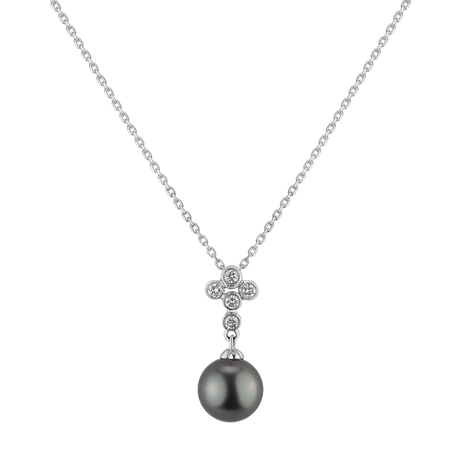 Přívěsok s perlou a diamantmi Pearl Obsession