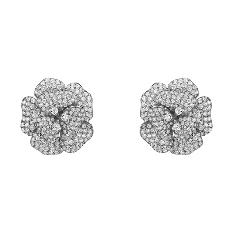 Náušnice s diamantmi Briliant Camellia
