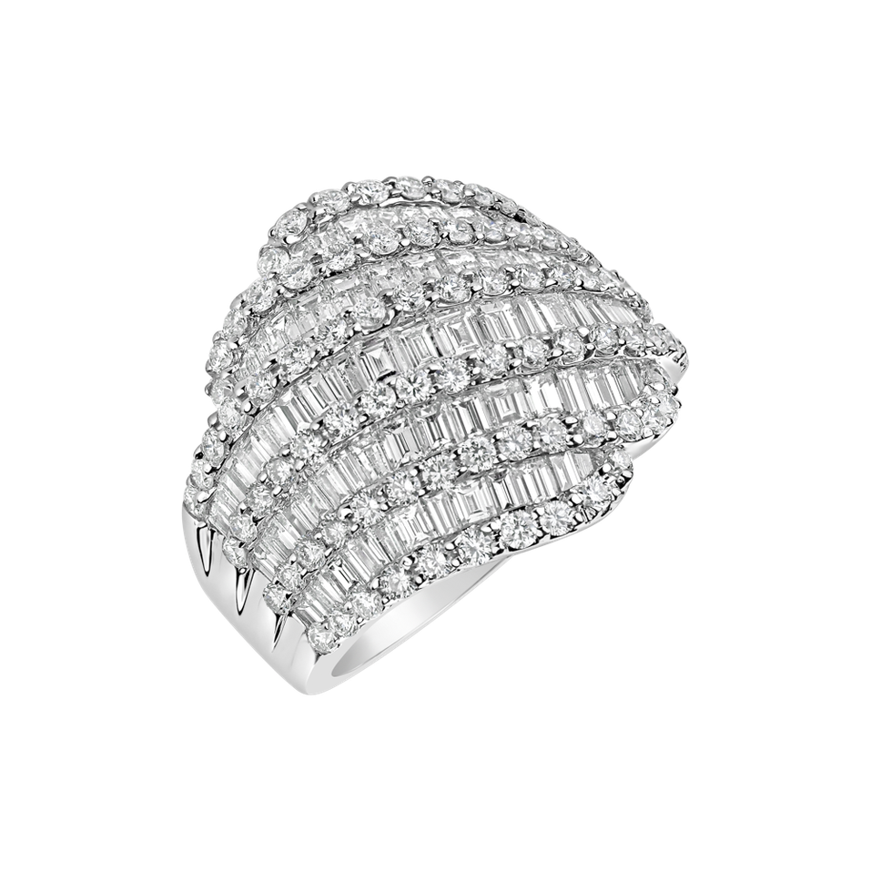 Prsteň s diamantmi Sea Shell