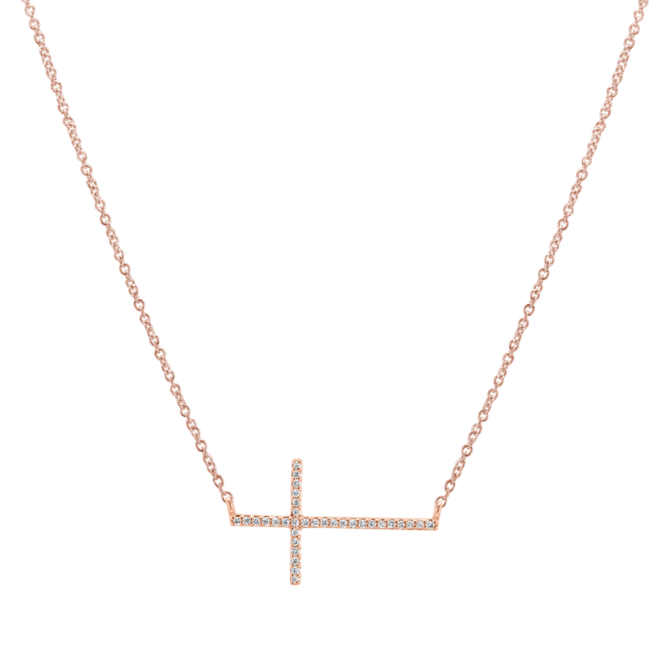 Náhrdelník s diamantmi Luxury Cross