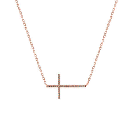 Náhrdelník s diamantmi Luxury Cross