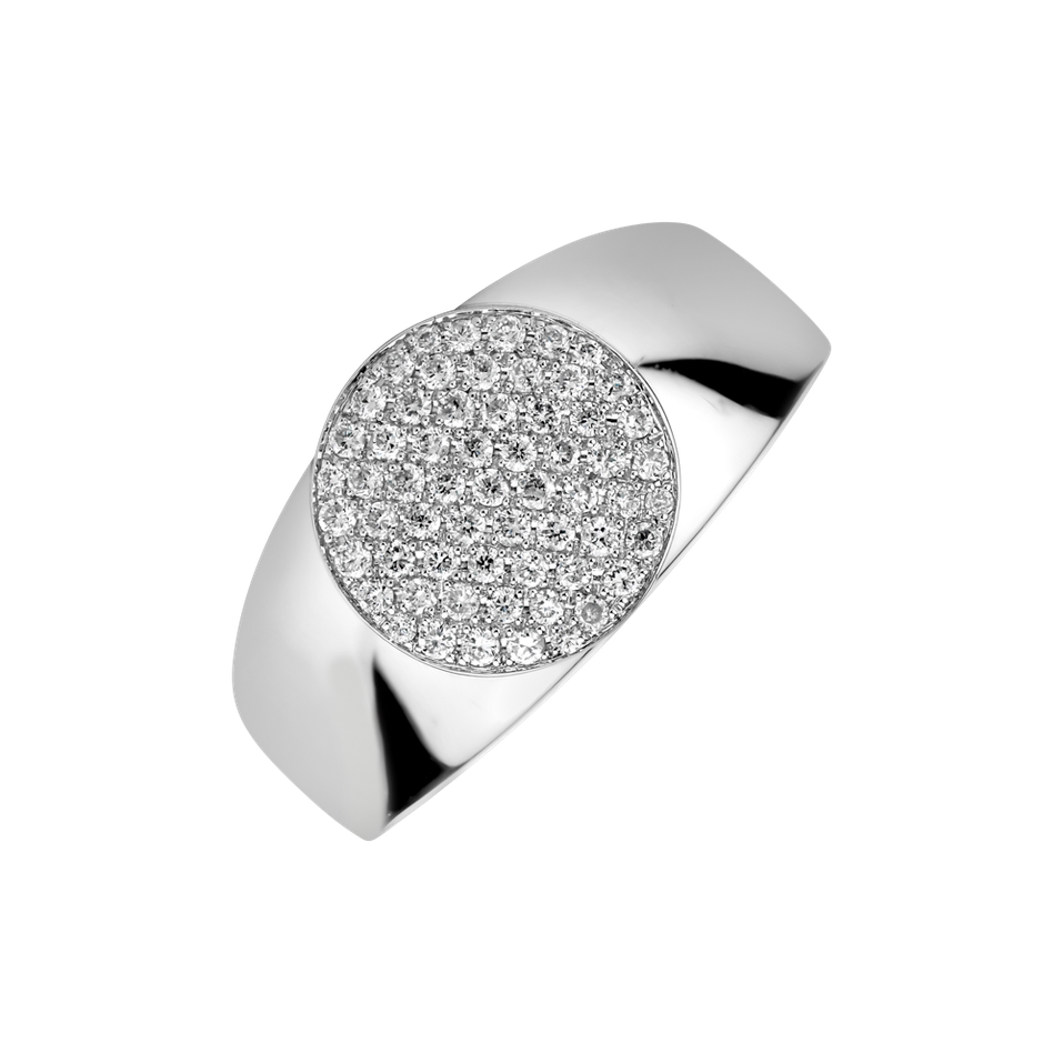 Prsteň s diamantmi Glistening Circle