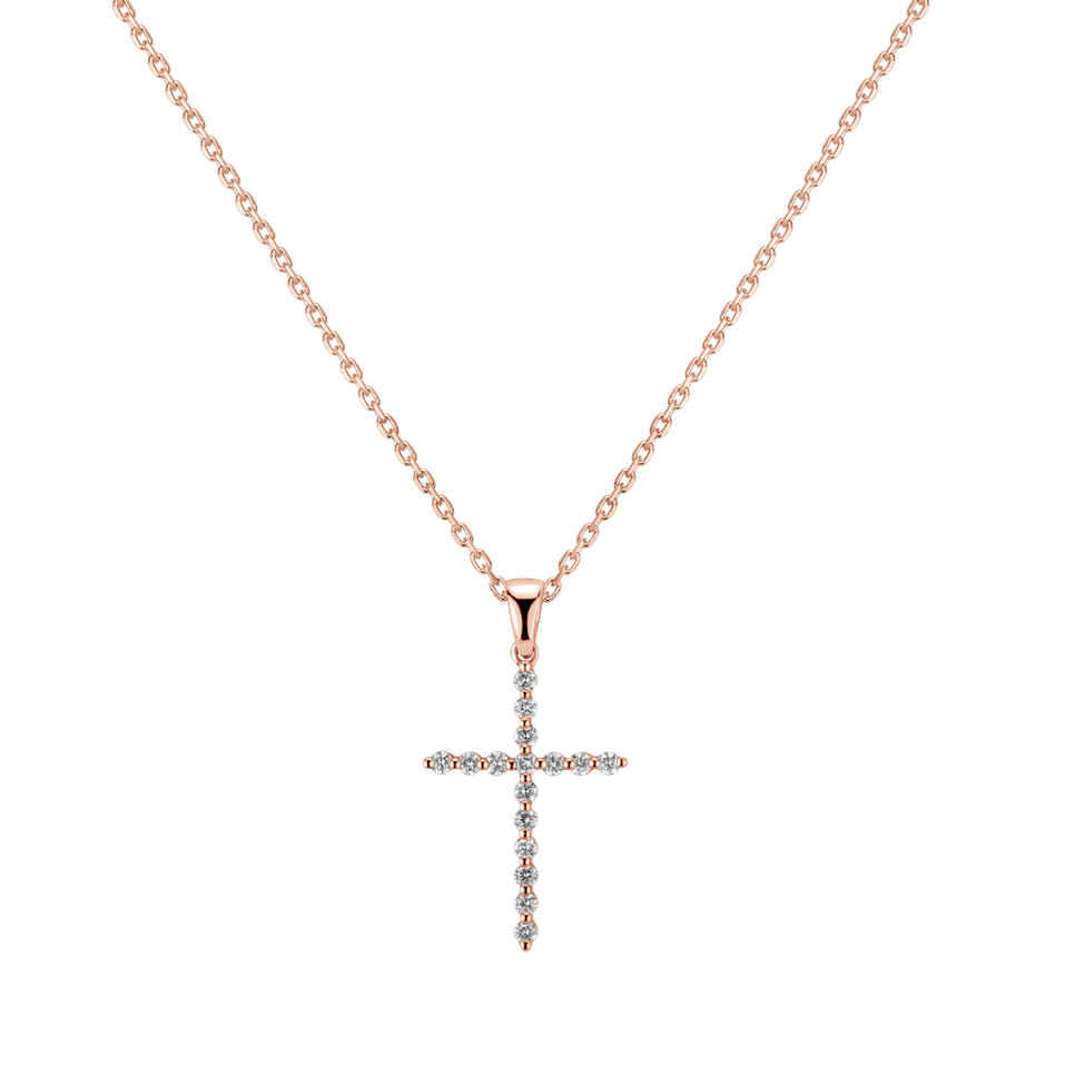 Přívěsok s diamantmi Serenity Cross