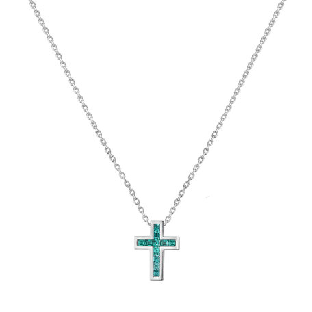 Náhrdelník s paraibou Cross Charm