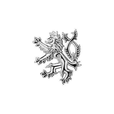 Brošňa s diamantom Heraldic Lion
