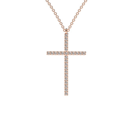 Náhrdelník s diamantmi Cross