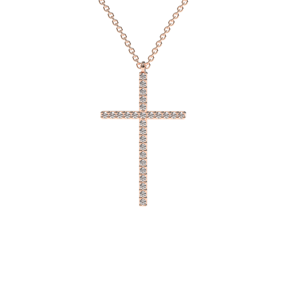 Náhrdelník s diamantmi Cross